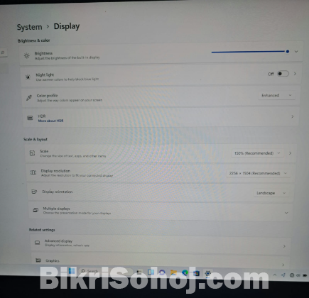 Core i5 10th Generation touch screen laptop
